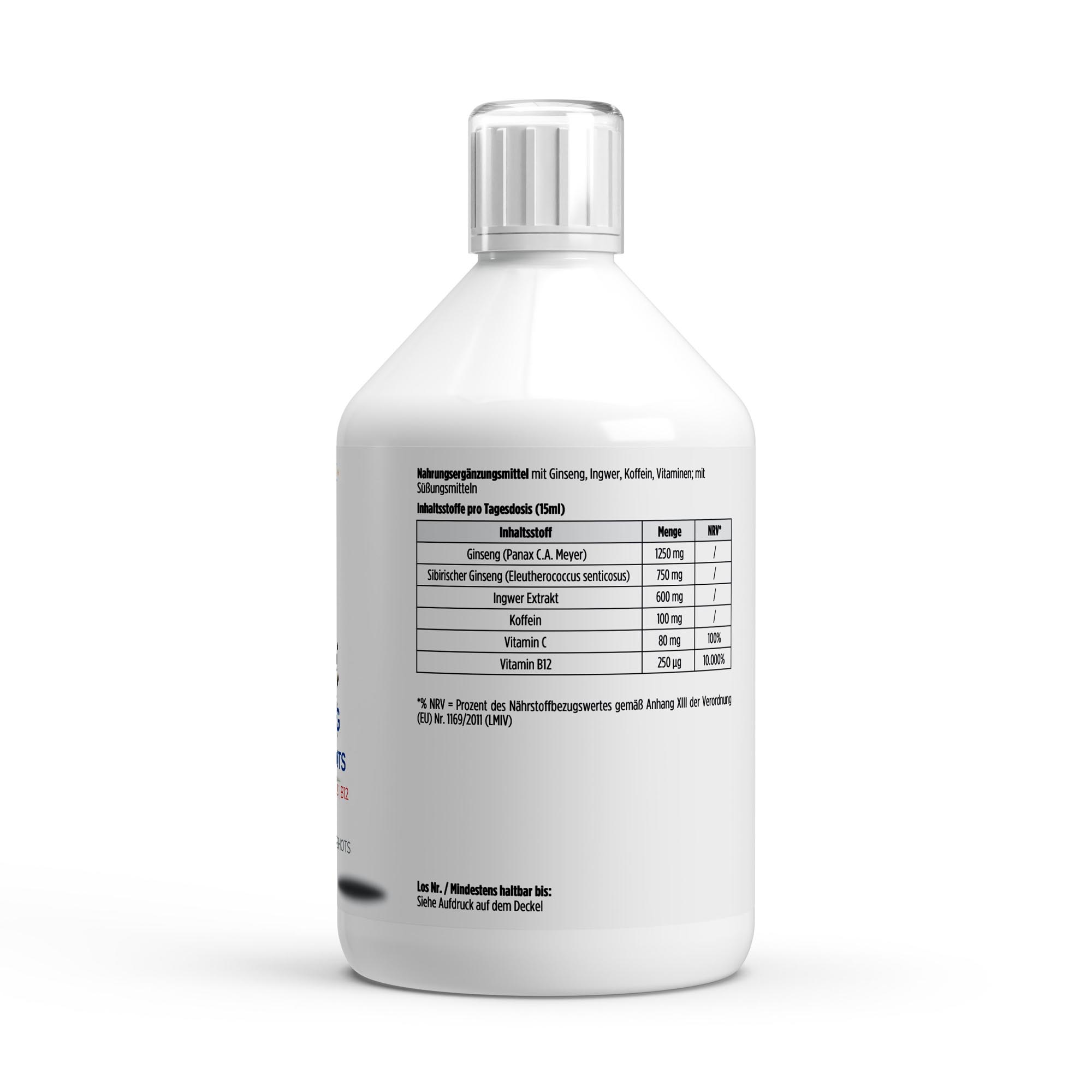 Ginseng Power Plus+ Shots 500ml – Ansicht 3