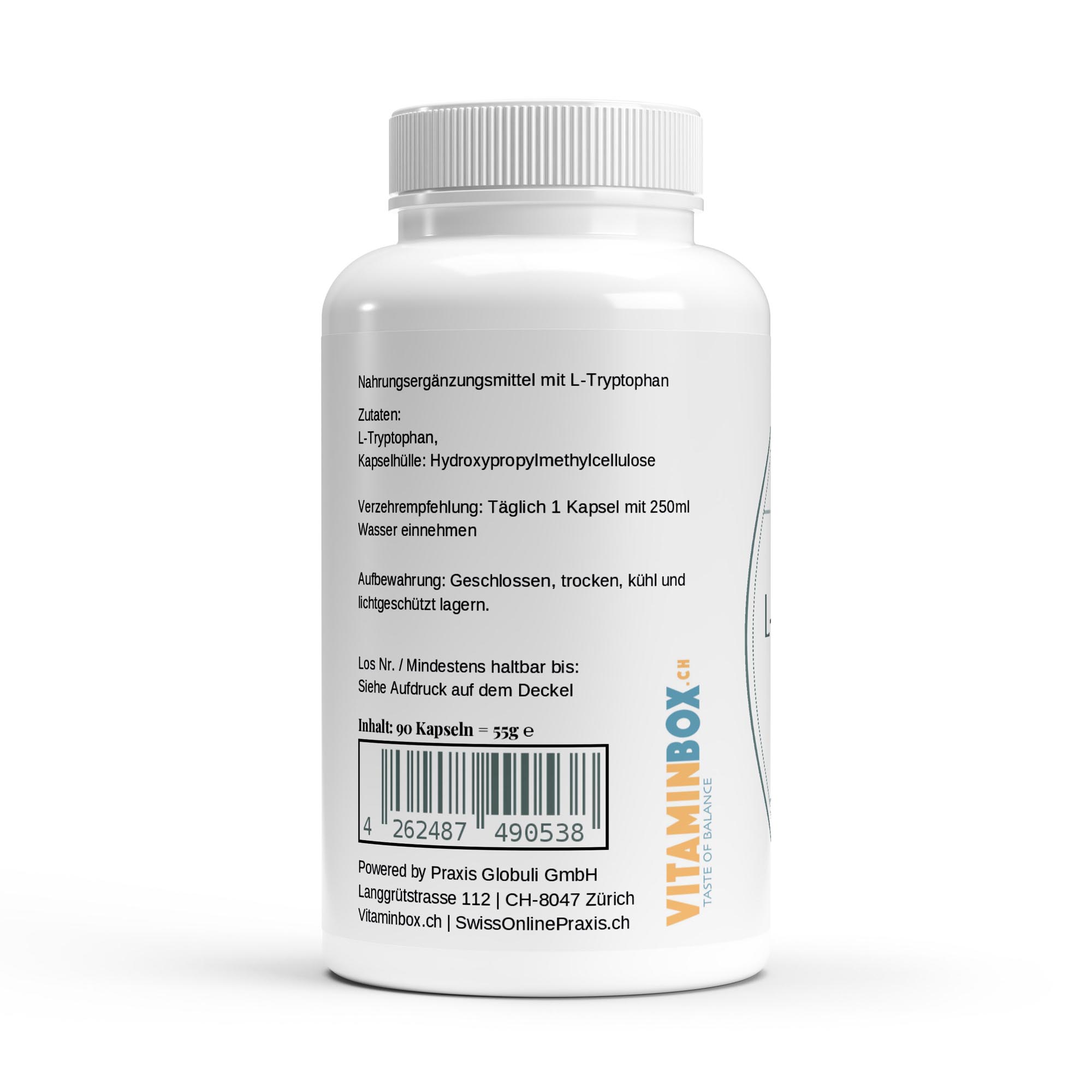 L-Tryptophan 90 Kapseln – Ansicht 3