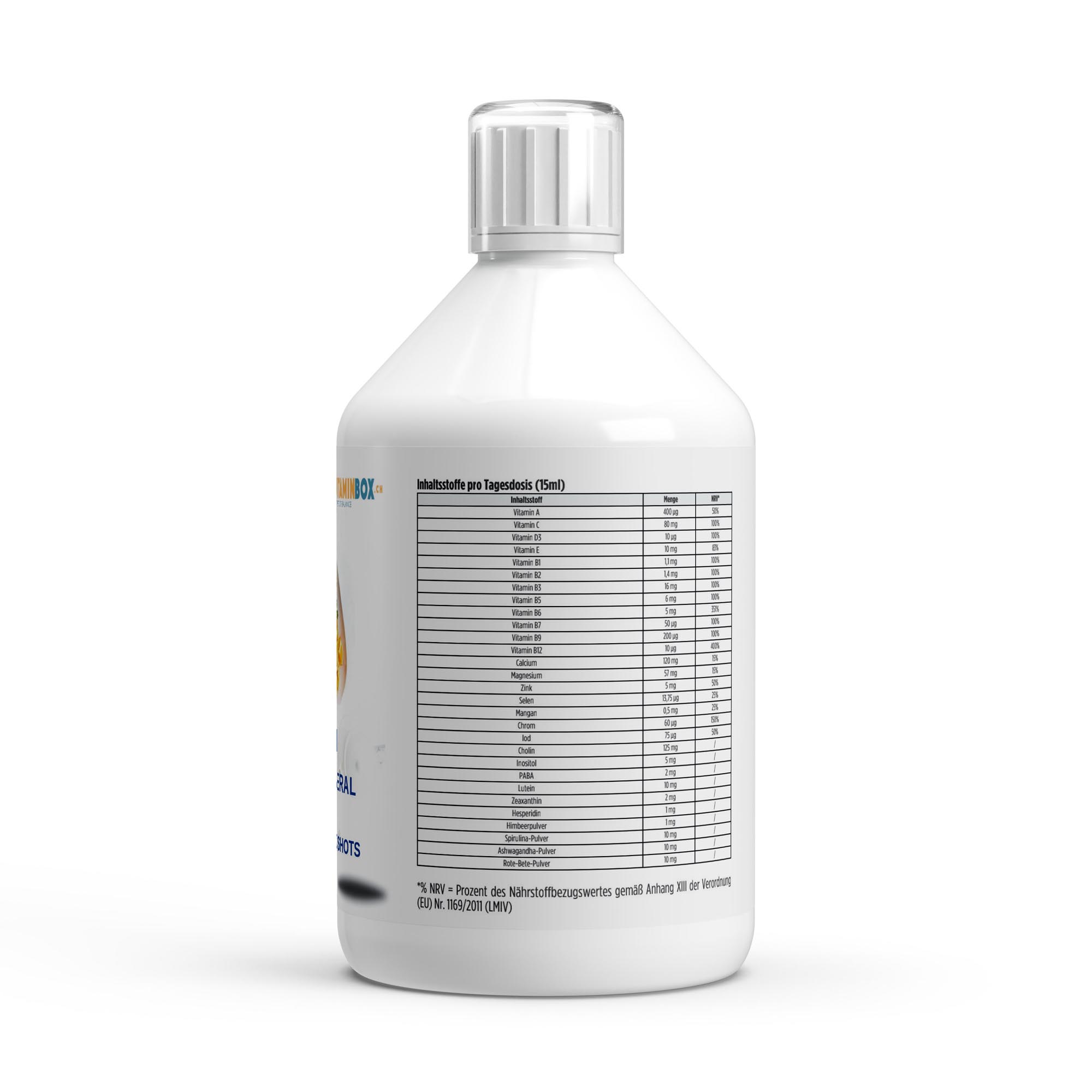 Multivitamin + Mineral Shots 500ml – Ansicht 3