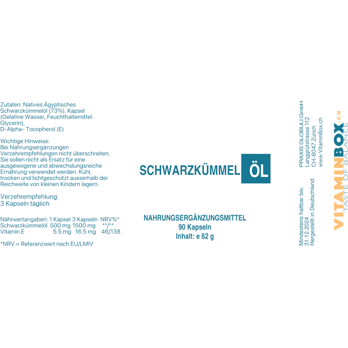 Schwarzkuemmeloel Doppelpack 2x90 Kapseln – Ansicht 2